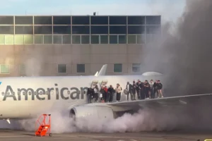 A terrifying incident unfolded at Denver International Airport when an American Airlines Boeing 737-800 caught fire upon landing, prompting an emergency evacuation.