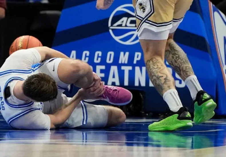 Star Freshman Cooper Flagg Leaves Game with Ankle Injury
